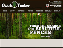 Tablet Screenshot of ozarktimber.net